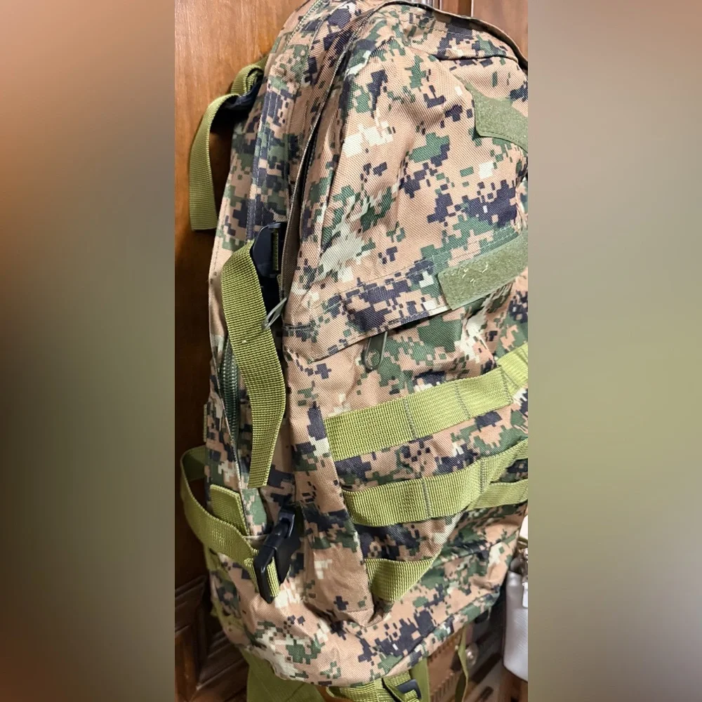 Tactical Digital Camo Backpack - Olive Webbing
